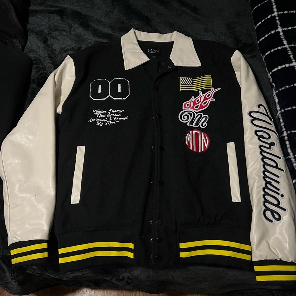 Black and White Varsity Jacket